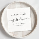 Search for fancy cocktail wedding napkins Nothing fancy just love
