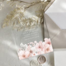 Search for elegant clear wedding invitations Flowers