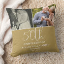 Search for 50th wedding anniversary cushions Gold