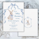 Search for bunny baby boy shower invitations Vintage