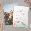 Search for fish wedding invitations Coral