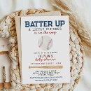 Search for little slugger baby shower invitations Batter up