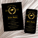 Search for sophisticated graduation invitations Gold