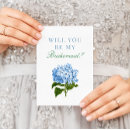 Search for hydrangea bridesmaid cards Blue