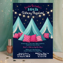 Search for tent birthday invitations Glamping