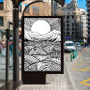 Search for abstract sunset posters Landscape