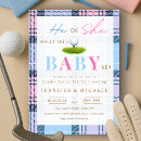 Search for golf gender reveal invitations Boy or girl