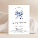 Search for bow bridal shower invitations Calligraphy