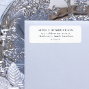 Search for navy blue and white return address labels Elegant