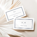 Search for blue and white place cards Elegant