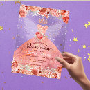 Search for acrylic quinceanera invitations Flowers