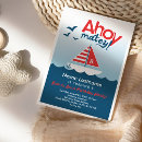 Search for sailor invitations Red white blue