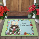 Search for christmas cat doormats Green