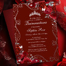 Search for quinceanera red silver Tiara