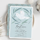 Search for olive leaves christening invitations Boy