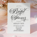Search for clean bridal shower invitations Black and white