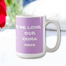 Search for purple and white coffee mugs Grandma