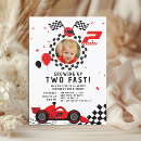 Search for cute race car birthday invitations Modern