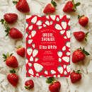 Search for strawberry bridal invitations Modern