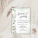 Search for greenery brunch baby shower invitations A baby is brewing