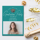 Search for teal graduation invitations Chic