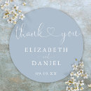 Search for blue thank you wedding stickers Simple