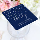 Search for navy blue and silver coasters Elegant