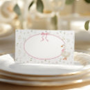 Search for bow place cards Baby girl