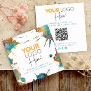 Search for paint splatter business cards Gold foil