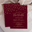 Search for burgundy 30th birthday invitations Thirty