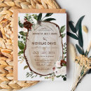 Search for rustic wood slice invite wedding invitations Country