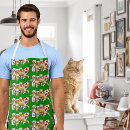 Search for orange tabby cat aprons Green