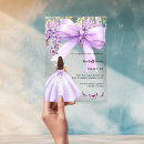 Search for purple butterfly sweet 16 invitations Lavender