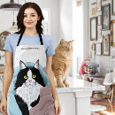 Search for pink cat aprons Blue