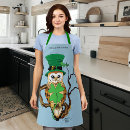 Search for four leaf clover aprons Green