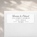 Search for bride and groom names return address labels Classic