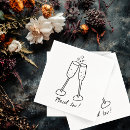 Search for champagne napkins Whimsical