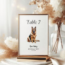 Search for dog wedding table cards Black and white