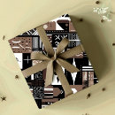 Search for mudcloth wrapping paper Black and white