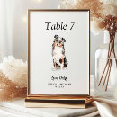 Search for dogs table cards Black and white