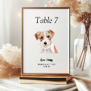 Search for dogs table cards Black and white