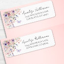 Search for elegant butterfly return address labels Wildflower