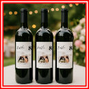 Search for table number wine labels Black and white
