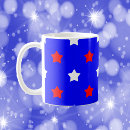 Search for red white blue stars mugs Star pattern