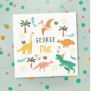 Search for dinosaur napkins Dinomite party