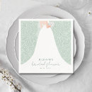 Search for pale green napkins Bridal shower