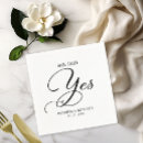 Search for she said yes napkins Elegant