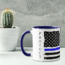 Search for law enforcement support mugs Flag