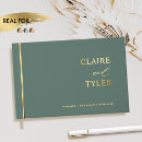 Search for emerald green guest books Elegant