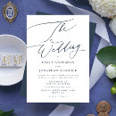 Search for navy blue and white invitations Calligraphy